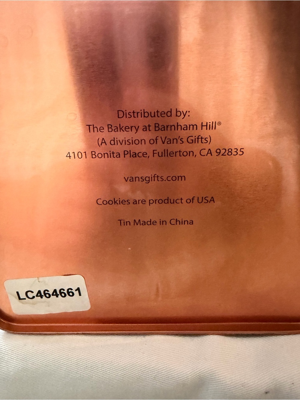 Copper color Metal Storage Tin with Handle - Picture 4 of 5